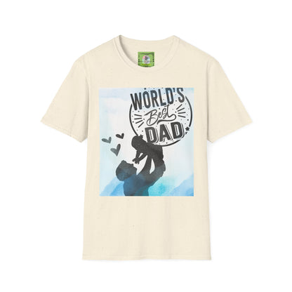 World's Best Dad T-Shirt — Father & Child Silhouette Gift