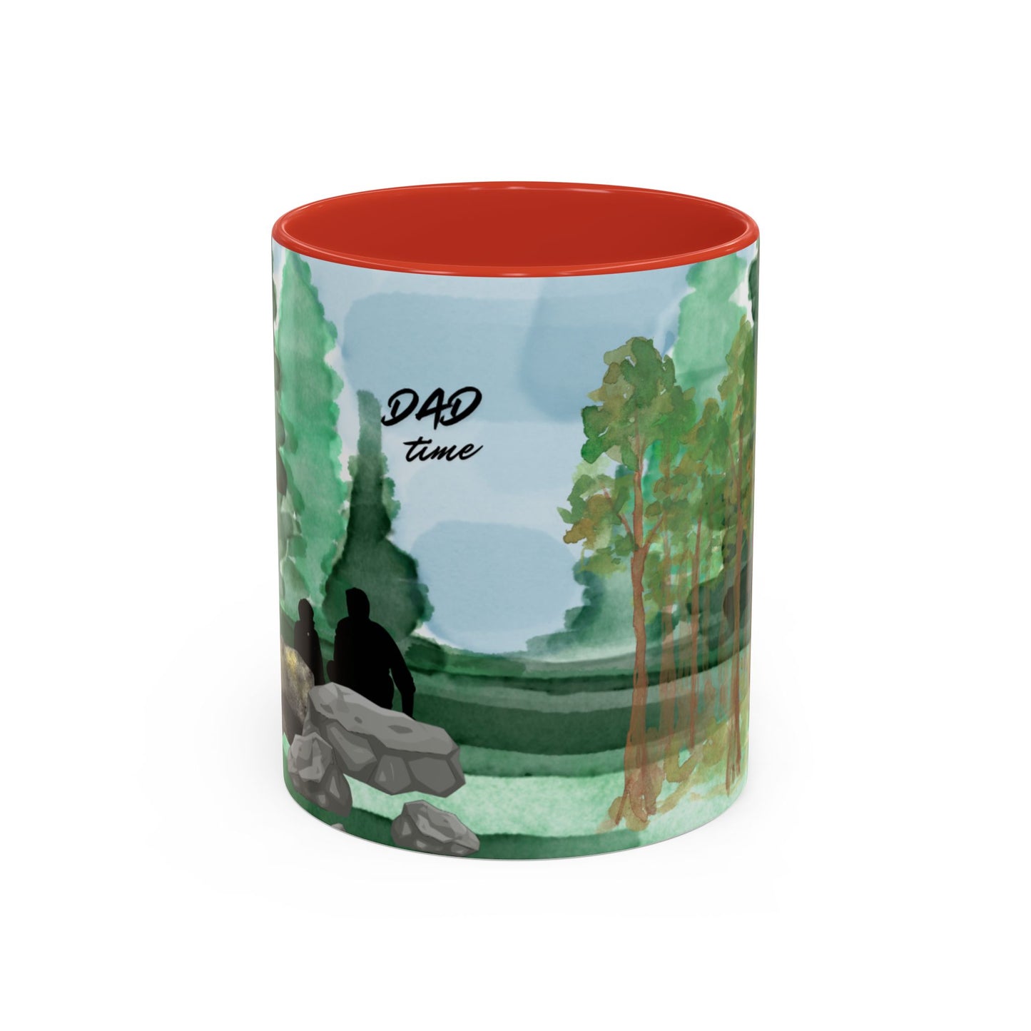 Dad Time Coffee Mug — Scenic Forest Father’s Day Accent Mug (11/15oz)