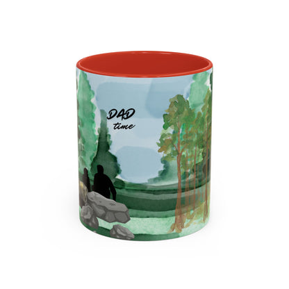 Dad Time Coffee Mug — Scenic Forest Father’s Day Accent Mug (11/15oz)