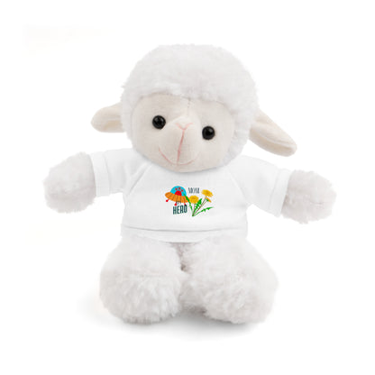 MOM is my Hero Stuffed Animal Tee Bear - Perfect Gift for Kids & Celebrations