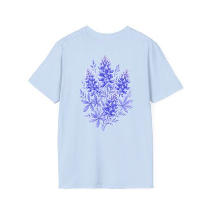 Cowboy Hat & Bluebonnet T‑Shirt — Texas Wildflower Graphic Tee