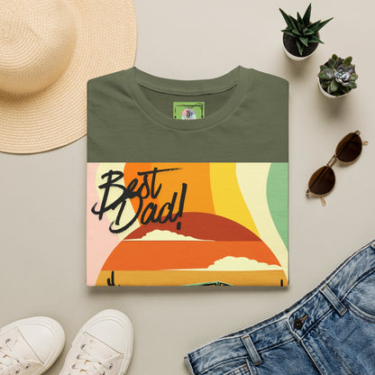 Best Dad Vintage Sunset Jeep T-Shirt