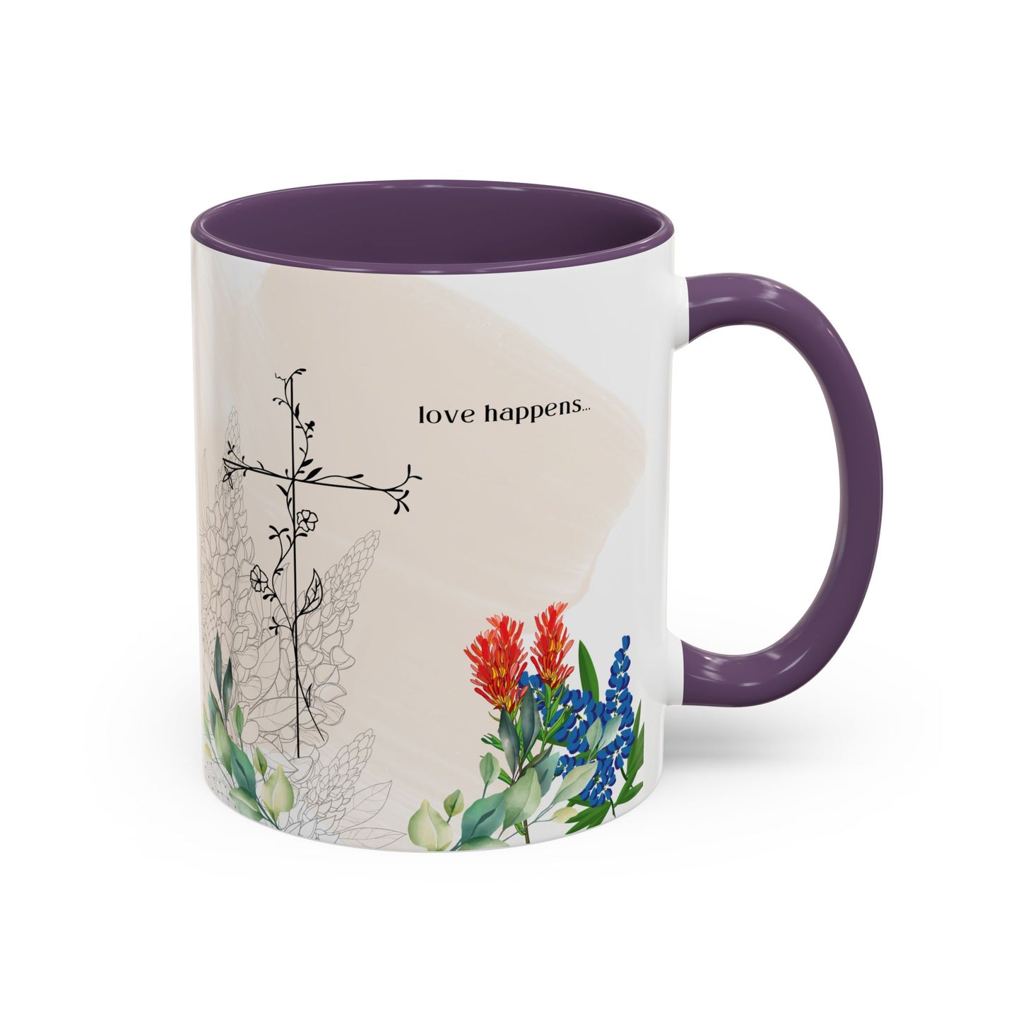 Love Happens Coffee Mug - 11oz & 15oz, Perfect Gift for Home & Special Occasions