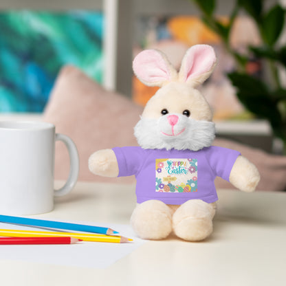 Happy Easter Stuffed Animal with T-Shirt