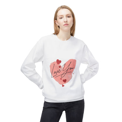 Love You Unisex Midweight Softstyle Fleece Crewneck Sweatshirt