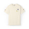 Floral Bee Chest Pocket T‑Shirt — Tiny Wildflower & Bee Graphic
