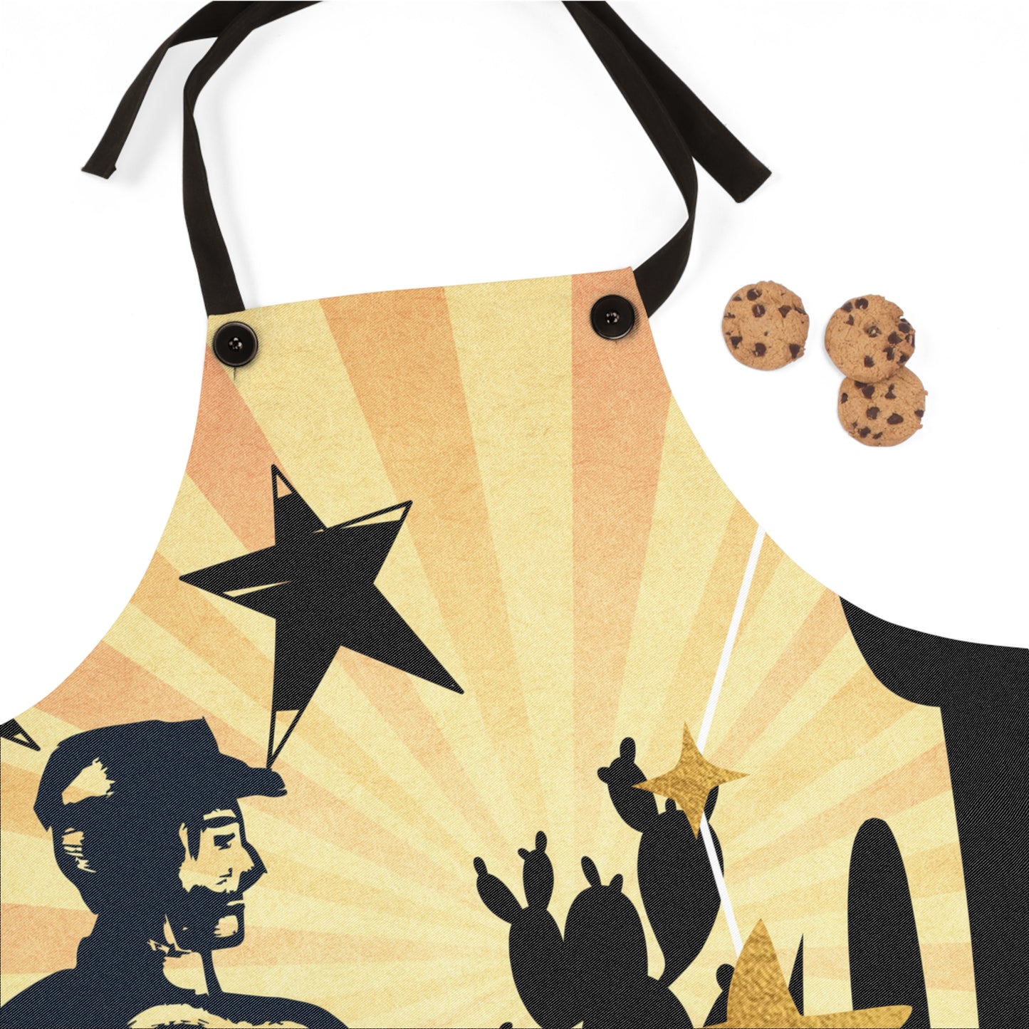 Southwest Cowboy Apron — Western Cactus Star Kitchen Apron