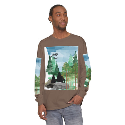 Dad Time Long Sleeve Tee — Father & Kids Nature Camp Shirt