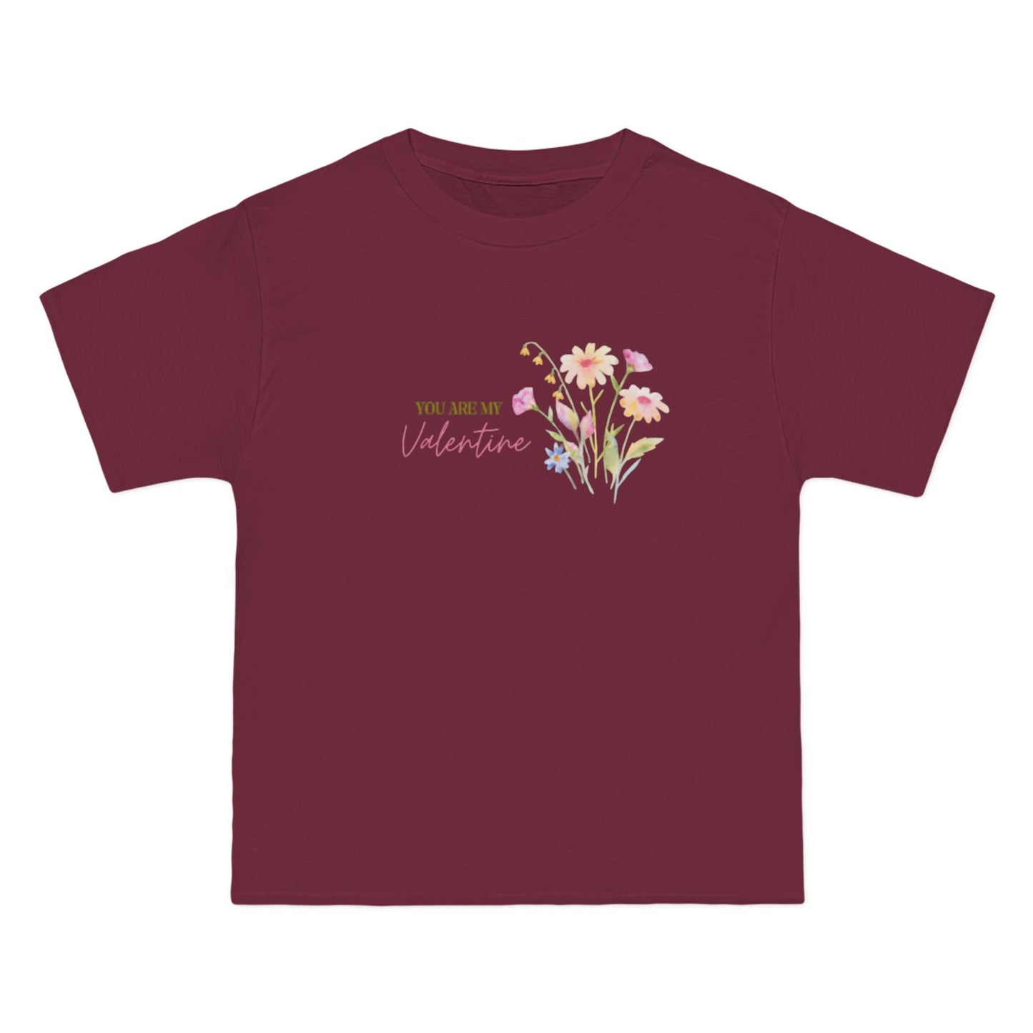 You Are My Valentine Short-Sleeve T-Shirt — Classic Plain Crewneck Tee