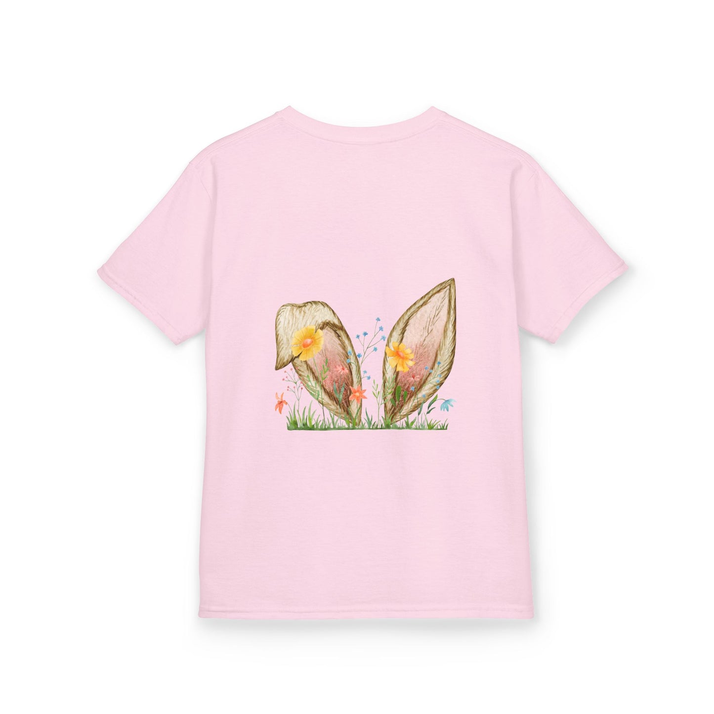 Bunny Ears and Flowers Graphic Tee - Perfect for Spring Celebrations