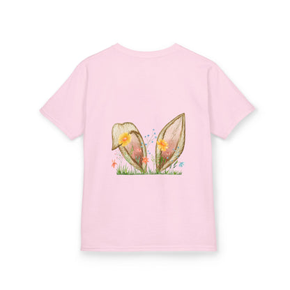 Bunny Ears and Flowers Graphic Tee - Perfect for Spring Celebrations