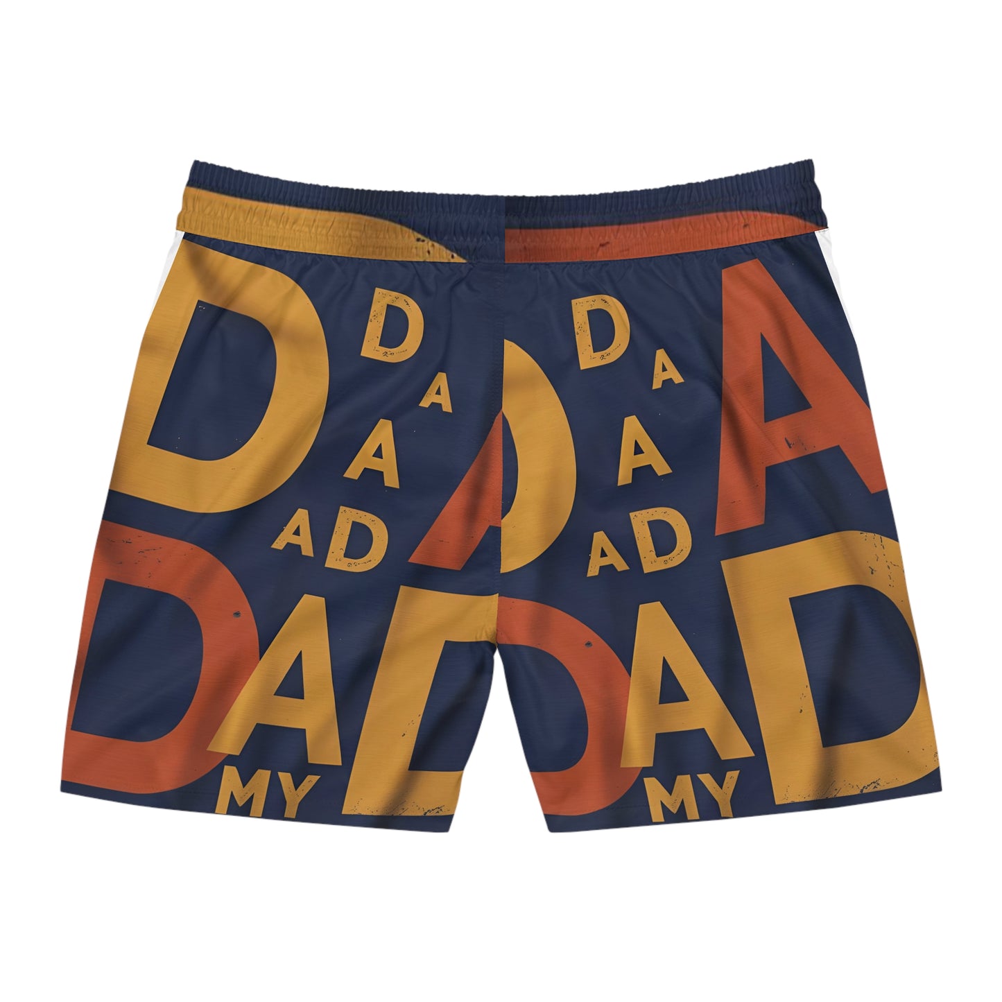 Retro Dad Swim Shorts — Vintage-Inspired Mid-Length Men's Swim Trunks