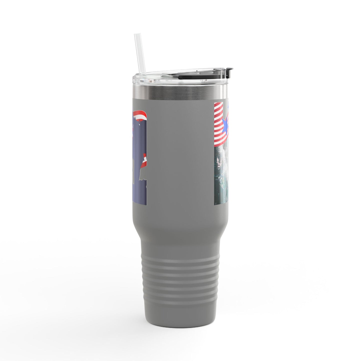 Freedom-Themed Insulated Travel Mug, 40oz – Perfect for Road Trips, Holidays, and Outdoor Adventures, Gifts for Patriots, Coffee Lovers, USA