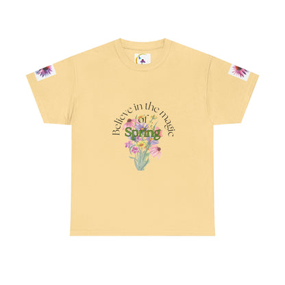 "Believe in the Magic of Spring" Unisex Heavy cotton Tee