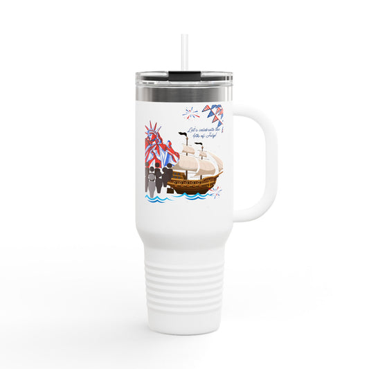 4th of July Insulated Travel Mug for On-the-Go Drinks