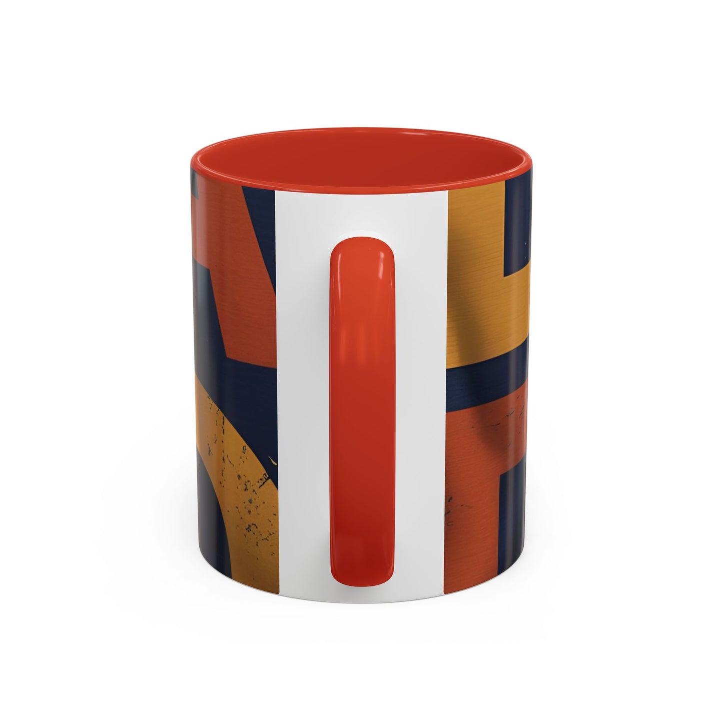 Retro Dad Coffee Mug — Retro Block Letters Accent Mug (11/15 oz)