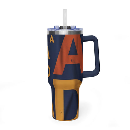 Retro Dad 40oz Vacuum Tumbler — Vintage Dad Travel Cup