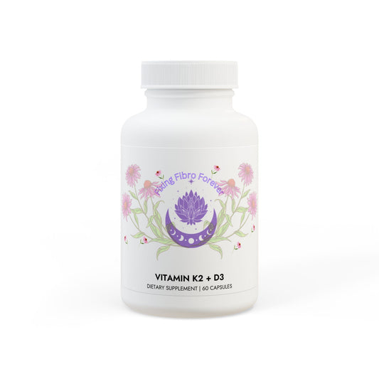 K2 and D3 Supplement Capsules - Mood Boost Weight Loss Support Appetite Metabolism Regulator