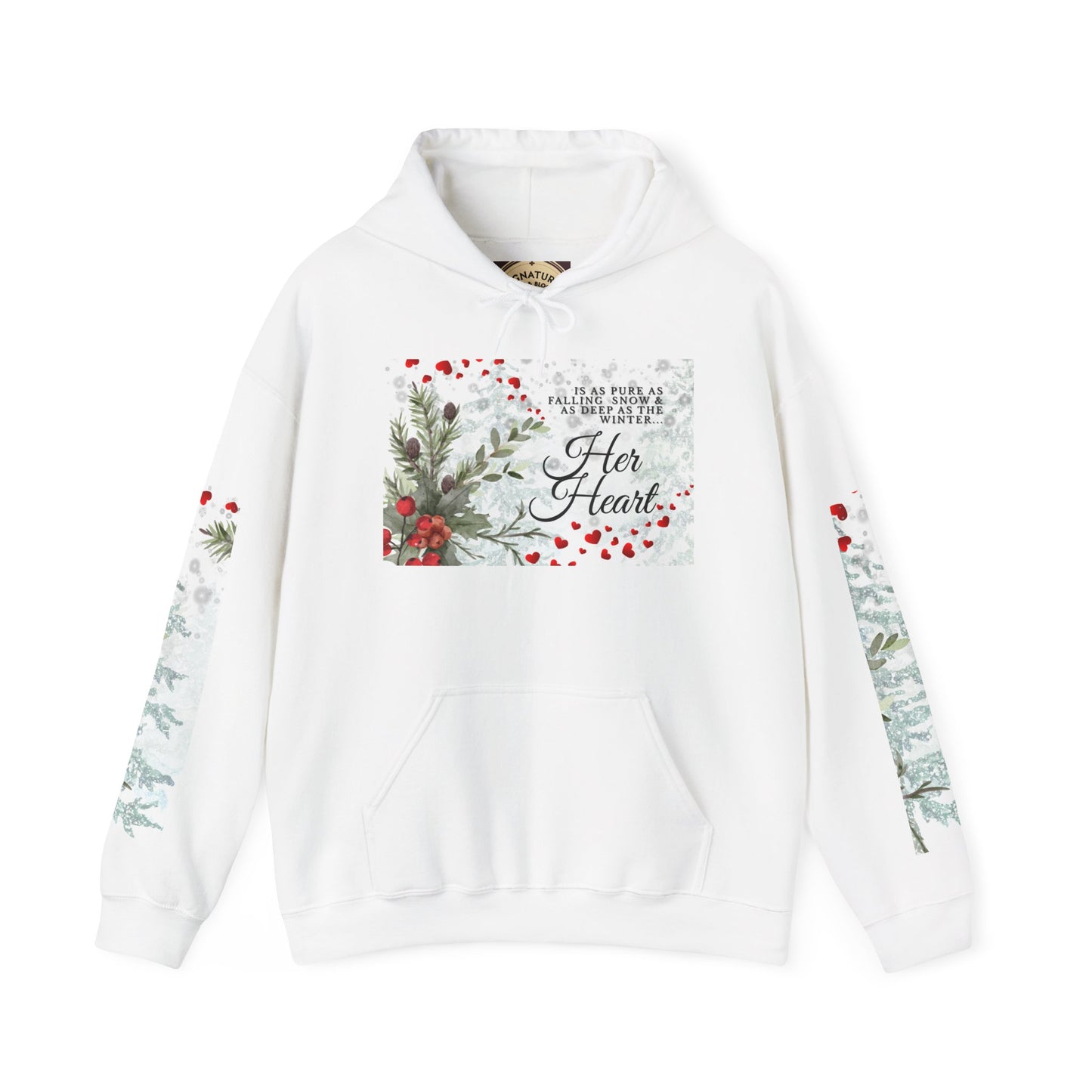 'Her Heart' Floral Winter Holiday Pullover