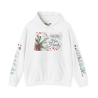 'Her Heart' Floral Winter Holiday Pullover