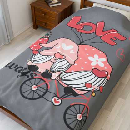 Love Always Velveteen Plush Blanket