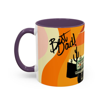 Vintage Off-Road Truck Coffee Mug — Desert Sunset Accent