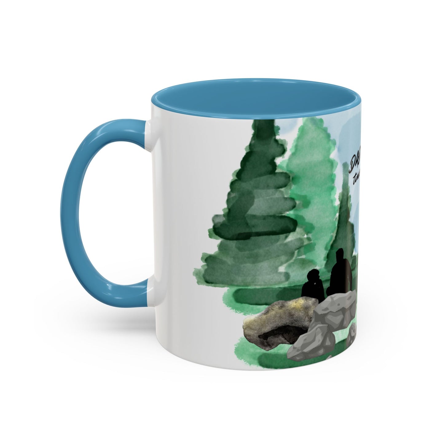 Dad Time Coffee Mug — Scenic Forest Father’s Day Accent Mug (11/15oz)