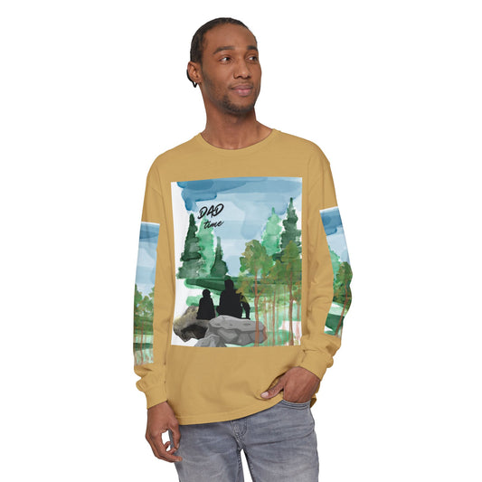 Dad Time Long Sleeve Tee — Father & Kids Nature Camp Shirt