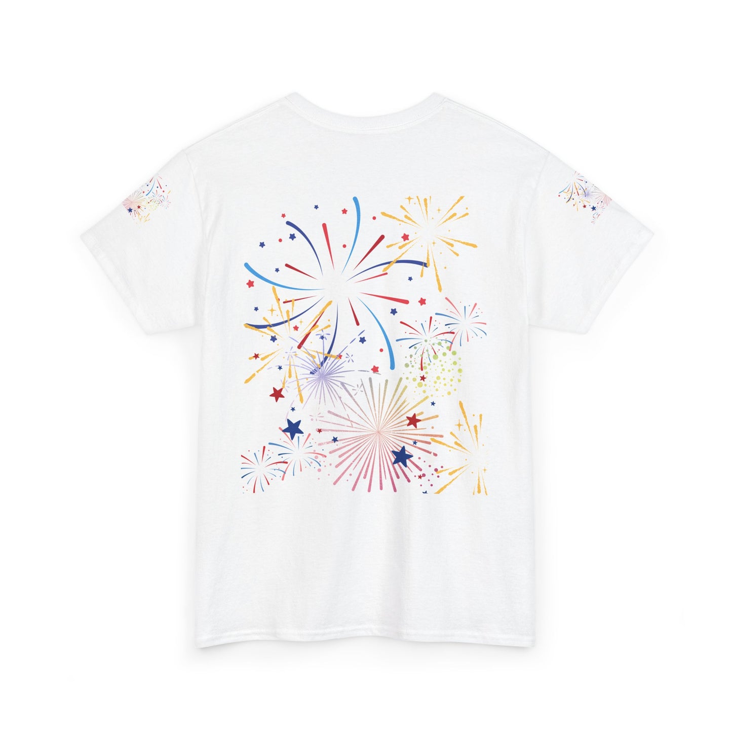 USA Sunflower Fireworks Tee | Unisex Heavy Cotton T-Shirt, American Pride, 4th of July, Patriotic Wear, Summer Festivals, Independence [...]