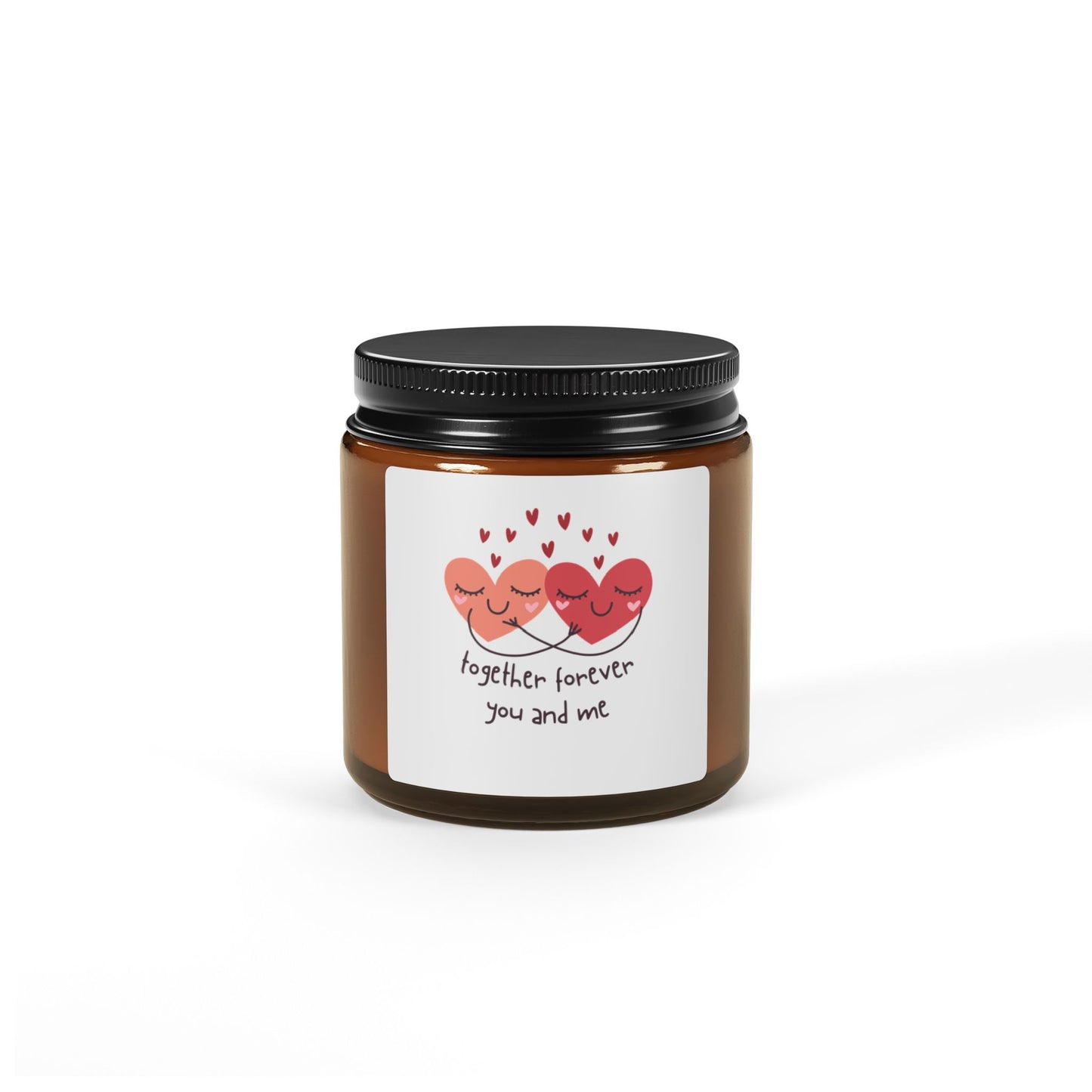 Love Forever Scented Soy Candle (Multi-Size, Amber Jar)