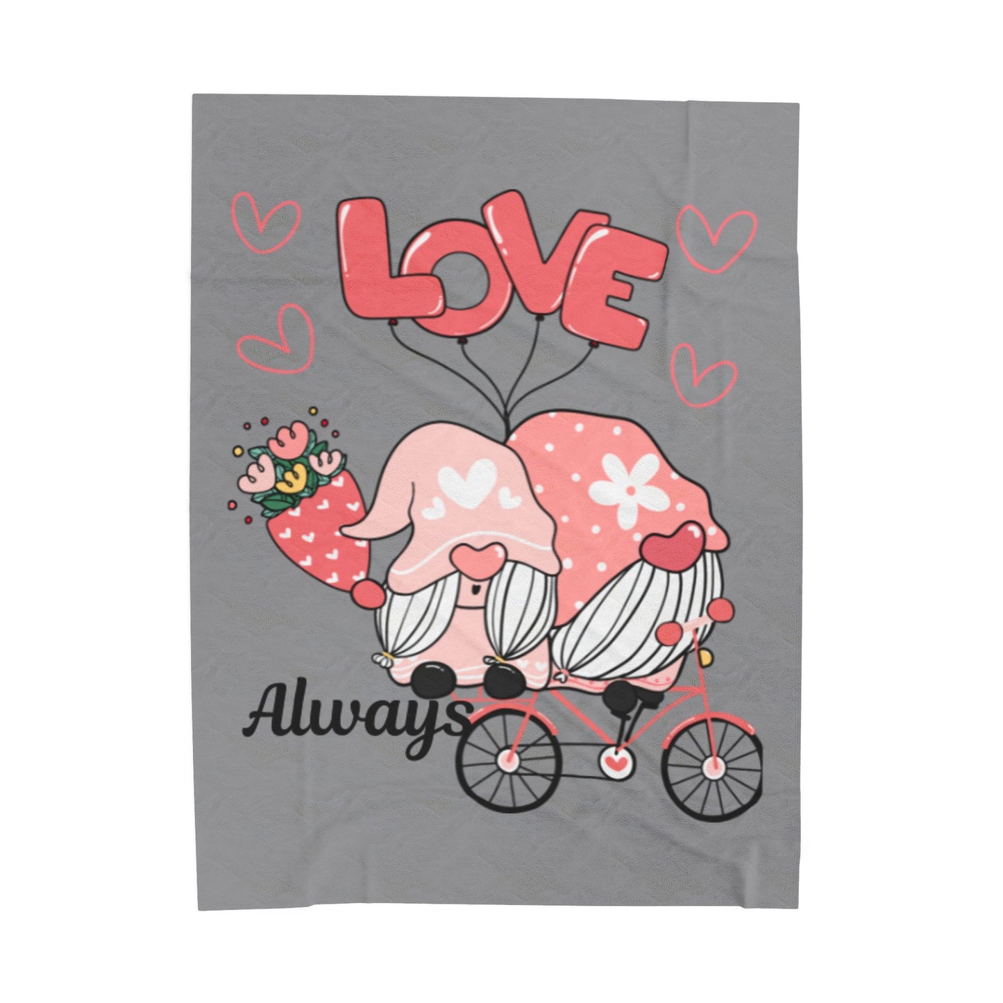 Love Always Velveteen Plush Blanket