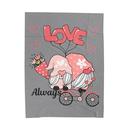 Love Always Velveteen Plush Blanket