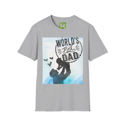 World's Best Dad T-Shirt — Dad & Child Silhouette Father’s Day Tee