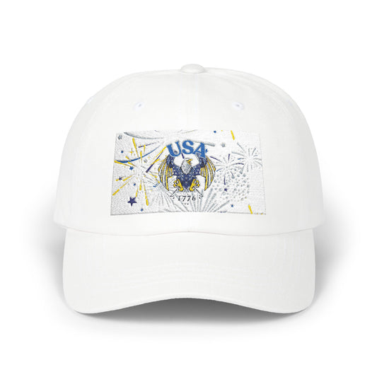 USA Great Eagle Classic Dad Cap, Casual Hat, Adjustable Dad Hat, Gift for Father's Day, Summer Accessory, Patriotic Style