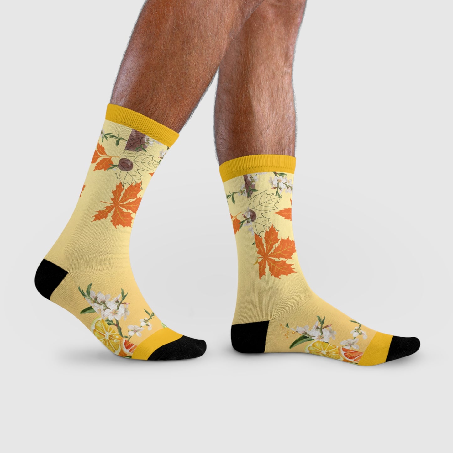 Whispering Maple Crew Socks - Cozy Everyday Essentials, Gift for Her, Stylish Footwear, Fun Accessories