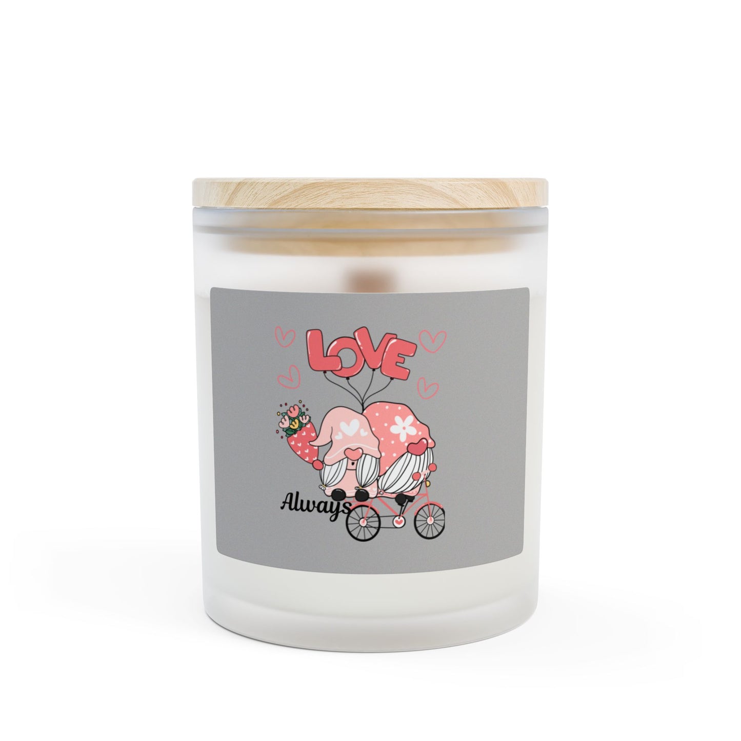Love Always Frosted Glass Candle — 11oz Scented Candle