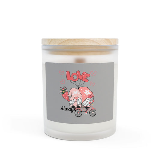 Love Always Frosted Glass Candle — 11oz Scented Candle