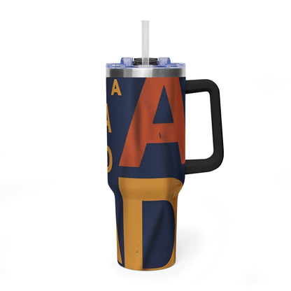 Retro Dad 40oz Vacuum Tumbler — Vintage Dad Travel Cup
