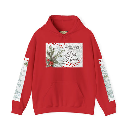 'Her Heart' Floral Winter Holiday Pullover