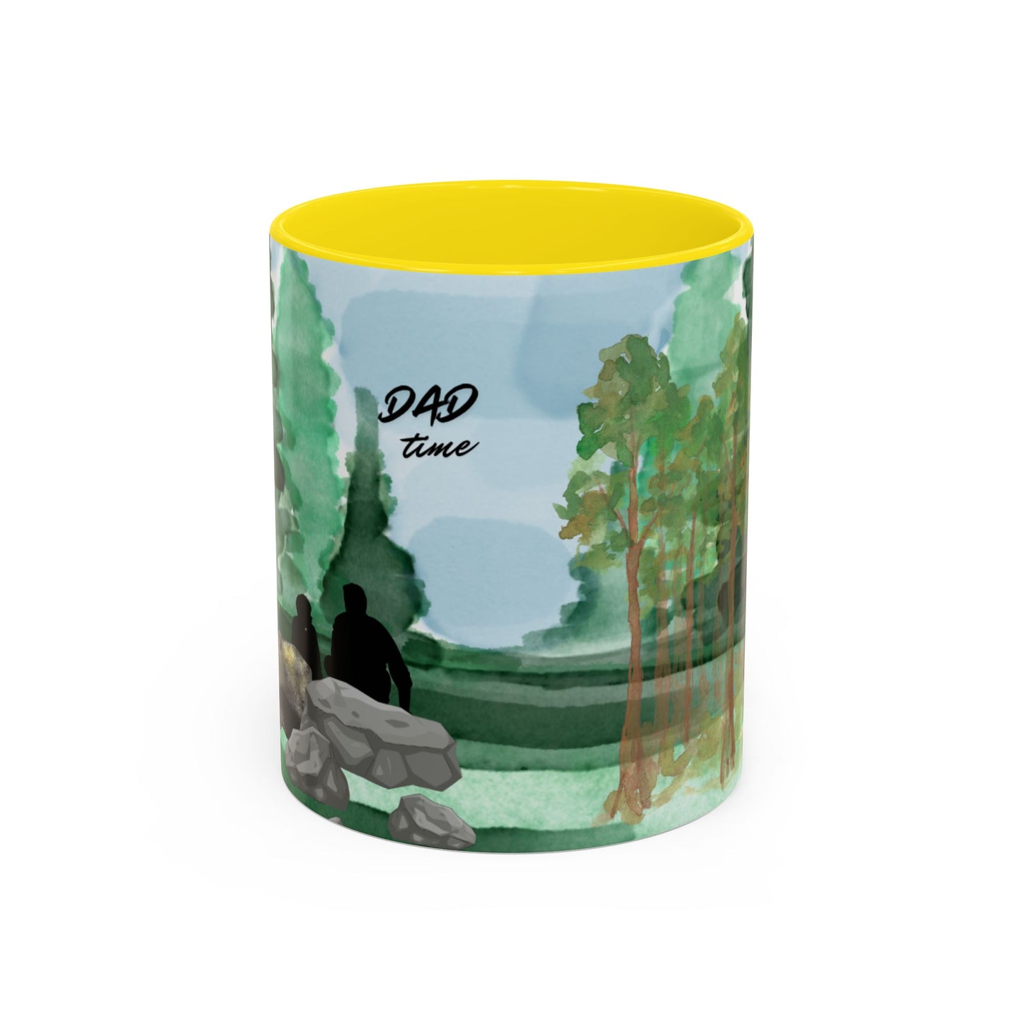 Dad Time Coffee Mug — Scenic Forest Father’s Day Accent Mug (11/15oz)