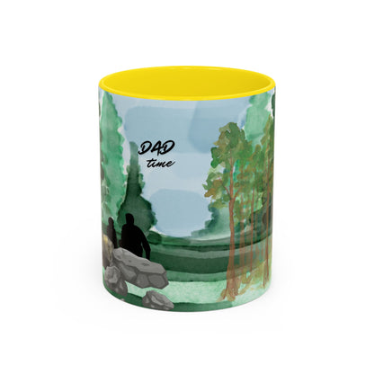 Dad Time Coffee Mug — Scenic Forest Father’s Day Accent Mug (11/15oz)