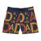 Retro Dad Swim Shorts — Vintage-Inspired Mid-Length Men's Swim Trunks