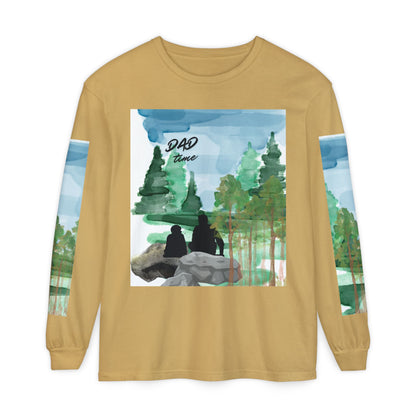 Dad Time Long Sleeve Tee — Father & Kids Nature Camp Shirt