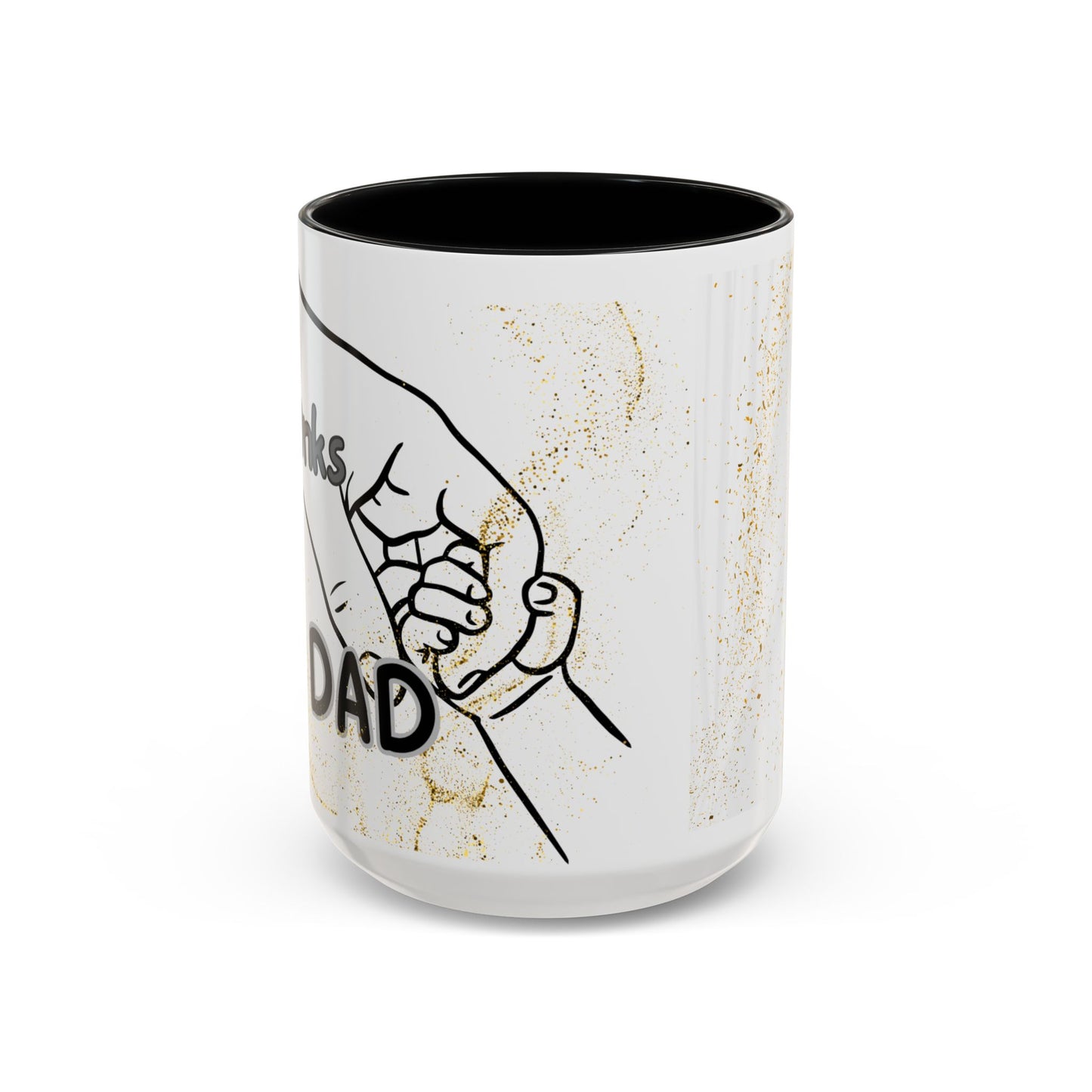 Thanks Dad Accent Coffee Mug — 'Thanks Dad' Father's Day Gift