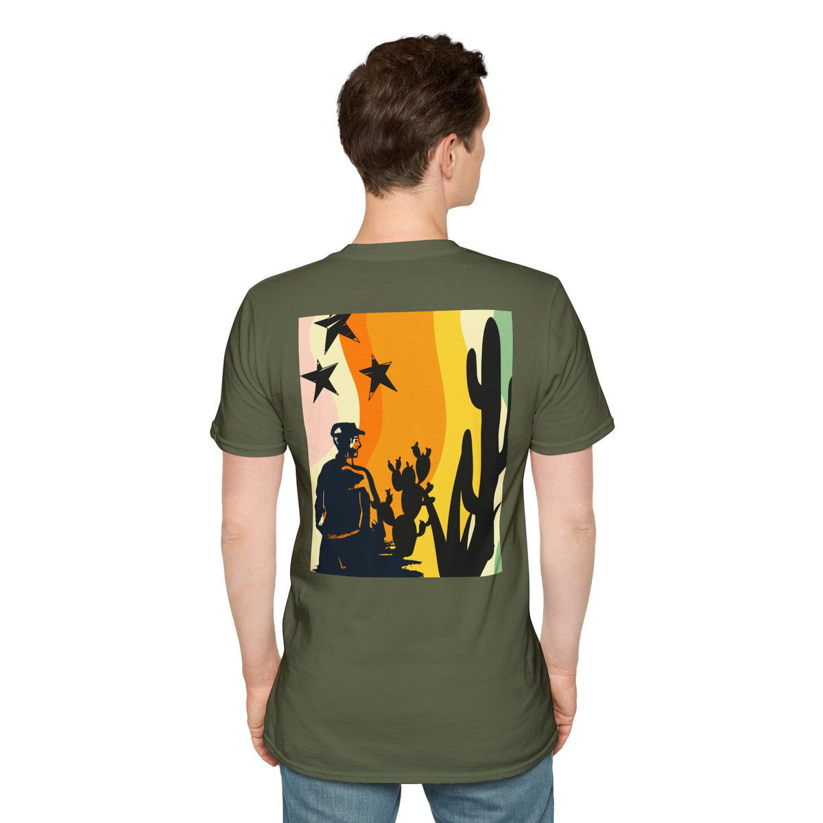 Best Dad Vintage Sunset Jeep T-Shirt