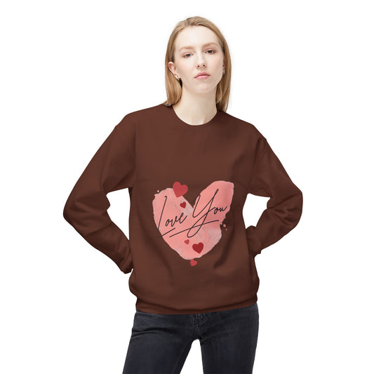Love You Unisex Midweight Softstyle Fleece Crewneck Sweatshirt