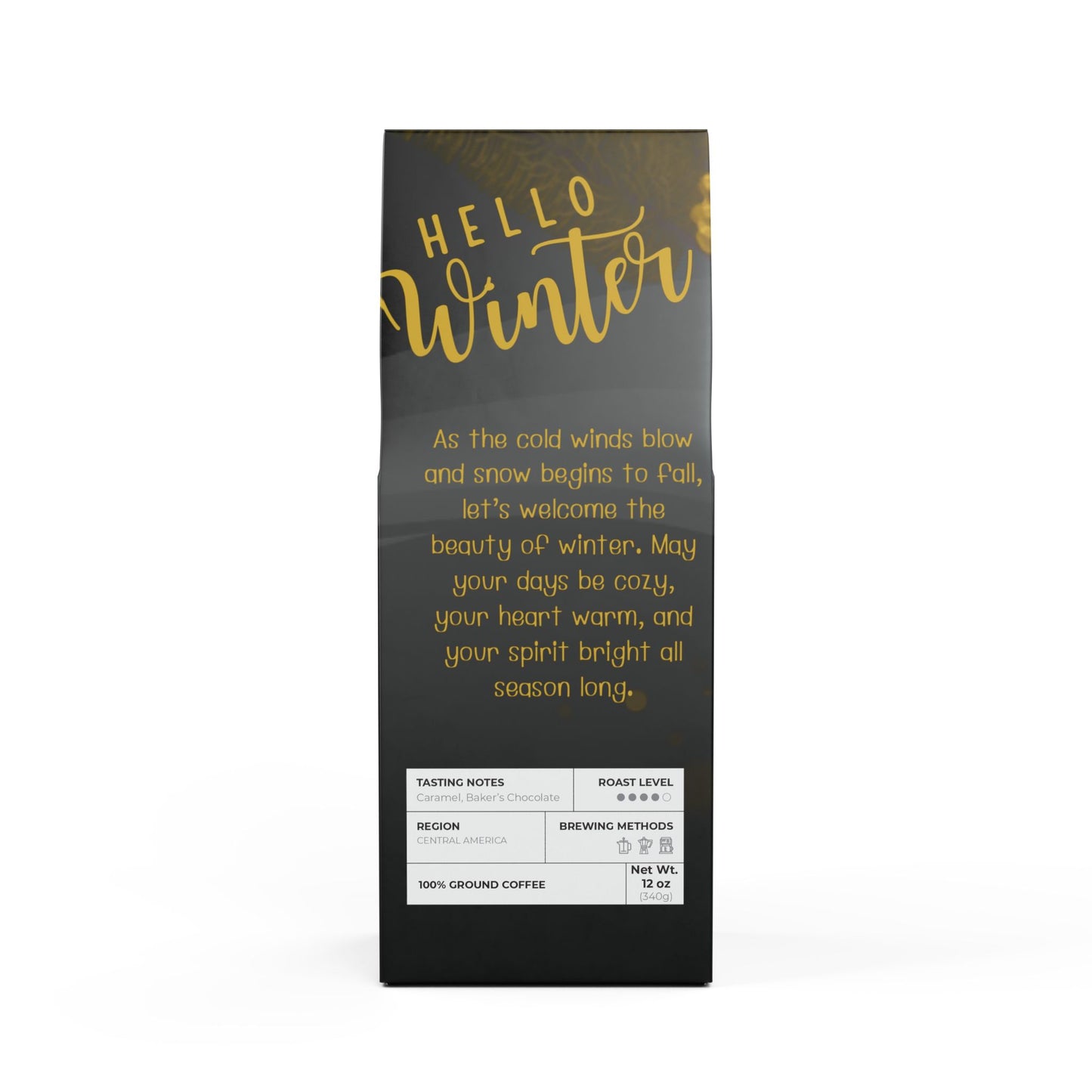 Hello Winter Flathead Valley Coffee Blend (Medium-Dark Roast)