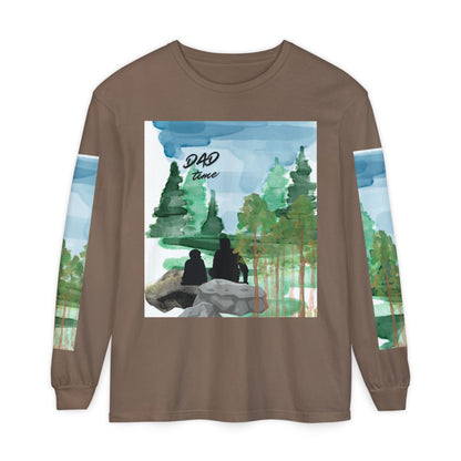 Dad Time Long Sleeve Tee — Father & Kids Nature Camp Shirt