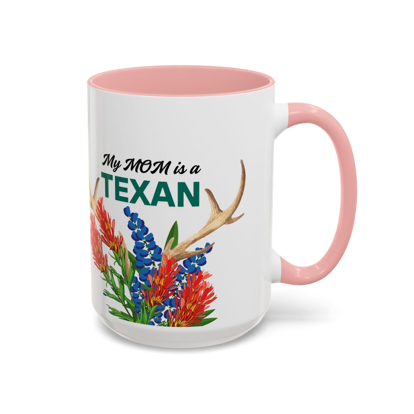 Texas MOM Accent Coffee Mug - Vibrant Floral Design for Mothers Day