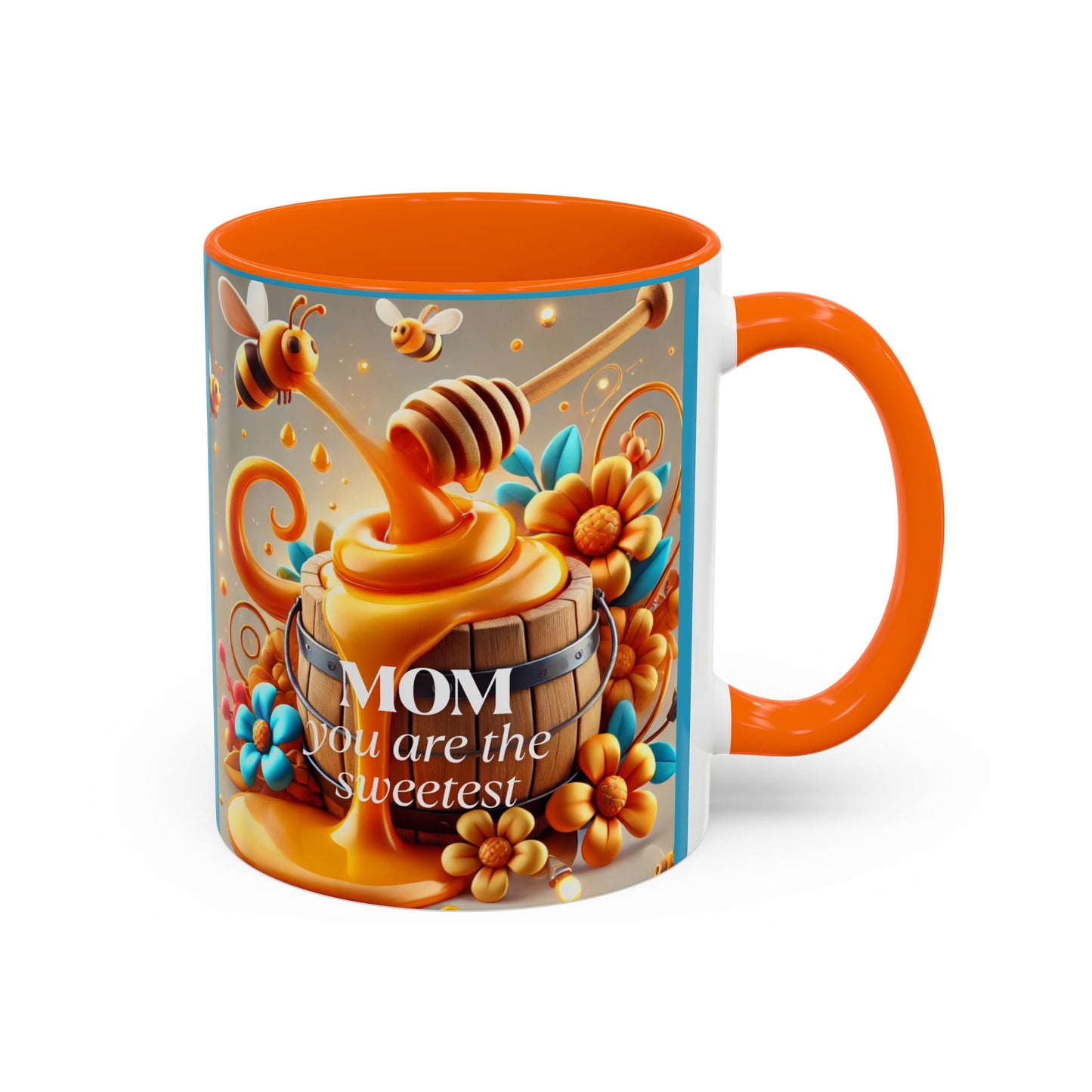 Sweetest Mom Coffee Mug - Bee & Honey Design - Perfect Gift for Mother's Day